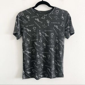 FRIENDS gray graphic short sleeved tee shirt M